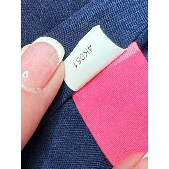 Betsey Johnson Navy Floral Cap Sleeve Swing Dress Modern Feminine sz 12 - Picture 12 of 15